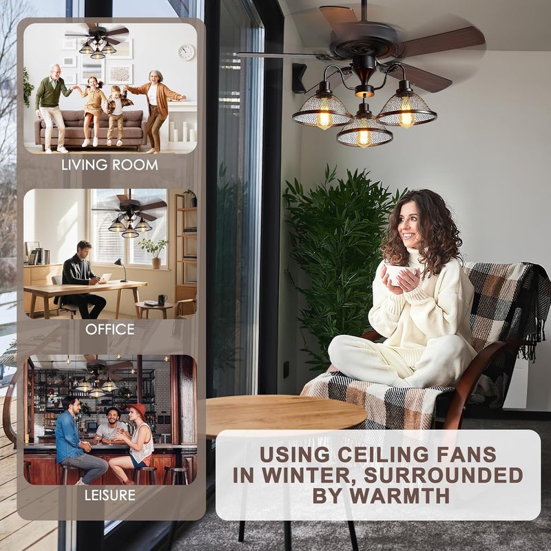 Kimmol Ceiling Fan Remote Control Kit, Dimmer, AC Motor 3-Speed Becomes 6-Speed, Display C eiling F an Light Timing, Universal Ceiling F an Remote Control Replacement for 110V AC Fan, Not for Hugger Fan/DC - Image 4